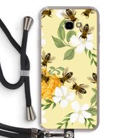 No flowers without bees: Samsung Galaxy J4 Plus Transparant Hoesje met koord