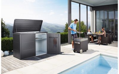 Biohort | Opbergkast HighBoard Gr. 160 | Kwartsgrijs-Metallic