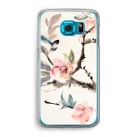 Japanse bloemen: Samsung Galaxy S6 Transparant Hoesje