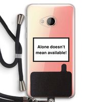 Alone: HTC U Play Transparant Hoesje met koord