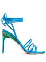 Off-White sandales Plexi 110 mm à bride cheville - Bleu