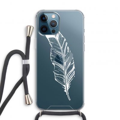 Pluim: iPhone 12 Pro Transparant Hoesje met koord