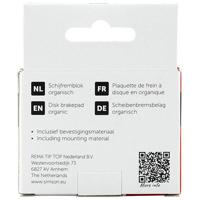 Simson schijfremblok organisch shimano/tektro per set