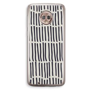 Moroccan stripes: Motorola Moto G6 Transparant Hoesje