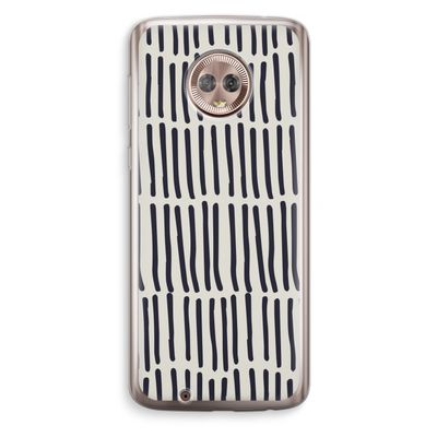 Moroccan stripes: Motorola Moto G6 Transparant Hoesje
