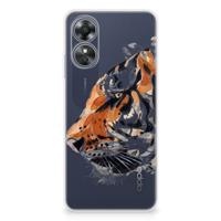 Smartphone hoesje OPPO A17 Watercolor Tiger