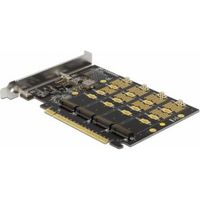 Delock 89017 PCI Express x16-kaart naar 4 x interne NVMe M.2 Key M - Bifurcatie