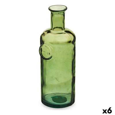 Decoratieve fles Gift Decor 2438/35-G Stamp Groen 11,7 x 33,5 x 11,7 cm Decoratie (6 Stuks)