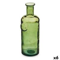 Decoratieve fles Gift Decor 2438/35-G Stamp Groen 11,7 x 33,5 x 11,7 cm Decoratie (6 Stuks)