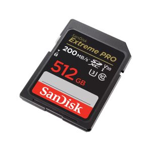 SanDisk Extreme PRO SDXC 512 GB geheugenkaart UHS-I, Class 10, U3, V30