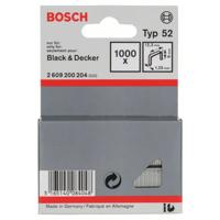 Vlakdraadniet type 52, 12,3 x 1,25 x 6 mm 1000 stuk(s) Bosch Accessories 2609200204 Afm. (l x b) 6 mm x 12.3 mm
