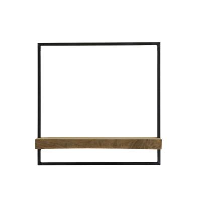 Wandplank Maddison hout donker bruin S