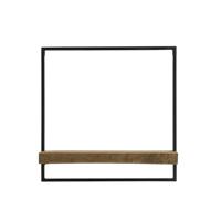 Wandplank Maddison hout donker bruin S