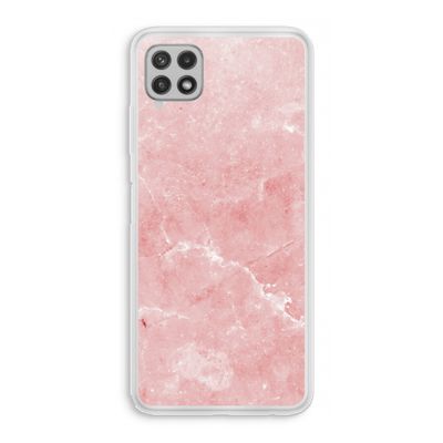 Roze marmer: Samsung Galaxy A22 4G Transparant Hoesje