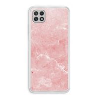 Roze marmer: Samsung Galaxy A22 4G Transparant Hoesje