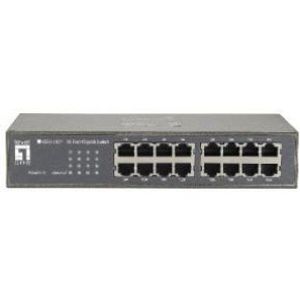 LevelOne GEU-1621 netwerk-switch Gigabit Ethernet (10/100/1000) Grijs