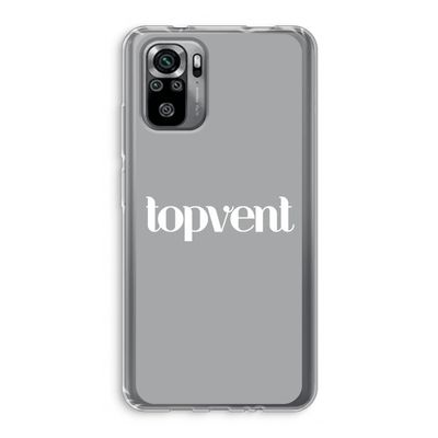 Topvent Grijs Wit: Xiaomi Redmi Note 10S Transparant Hoesje