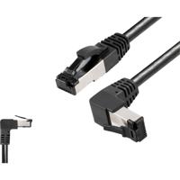 BKL Electronic 144023 RJ45 Netwerkkabel, patchkabel CAT 8.1 S/FTP 1 m Zwart Halogeenvrij 1 stuk(s)