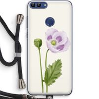 Purple poppy: Huawei P Smart (2018) Transparant Hoesje met koord