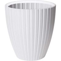 Vaso per fiori - Garden ID - Fancy - 40 x 42 cm - Per giardino, balconi o interni - Bianco