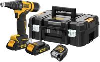 DeWalt dcf403d2gt-qw accu klinknagelpistool | 4,8 mm | xr 18v | 2x 2,0ah accu's + lader | in koffer - dcf403d2gt-qw