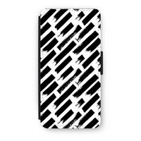 Zwarte vegen: iPhone 8 Flip Hoesje