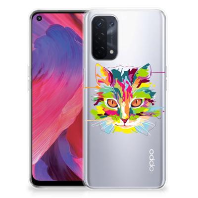 OPPO A93 5G Telefoonhoesje met Naam Cat Color OPPO A93 5G Telefoonhoesje met Naam Cat Color