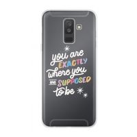Right Place: Samsung Galaxy A6 Plus (2018) Transparant Hoesje