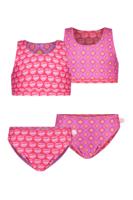 Just Beach zomer bikini meisjes - roze - reversibel - Inside out