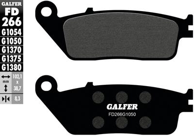 GALFER Brake pad fd266 g1050 organic scooter