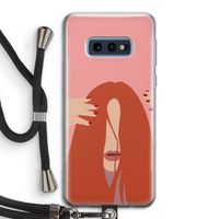 Woke up like this: Samsung Galaxy S10e Transparant Hoesje met koord Woke up like this: Samsung Galaxy S10e Transparant Hoesje met koord