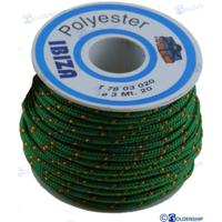 Cabos elásticos y multiusos GS60154 - CARRETE ""IBIZA"" 2,5 MM VERDE