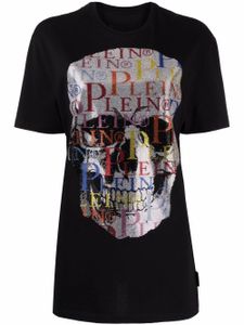 Philipp Plein t-shirt à imprimé tête de mort - Noir