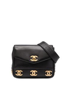 CHANEL Pre-Owned sac banane Triple CC (années 1990) - Noir