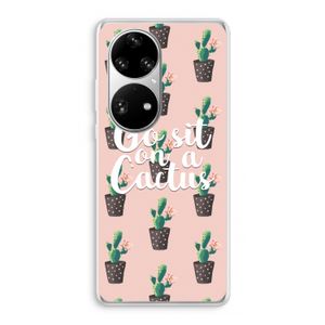 Cactus quote: Huawei P50 Pro Transparant Hoesje