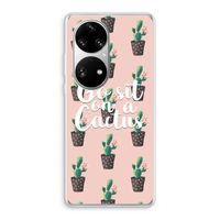 Cactus quote: Huawei P50 Pro Transparant Hoesje