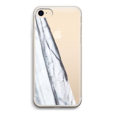 Gestreepte marmer: iPhone 7 Transparant Hoesje