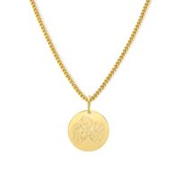 Gepersonaliseerde lijntekening ketting - Stainless steel - Goud - 13 mm