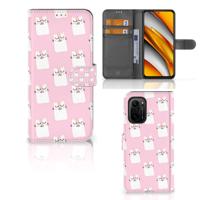 Poco F3 | Xiaomi Mi 11i | Telefoonhoesje | Met pasjeshouder | Sleeping Cats