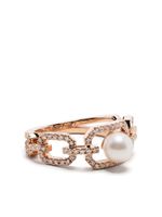 SHAY bague en or rose 18ct sertie de perles et de diamants