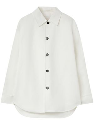 Jil Sander surchemise à manches longues - Blanc