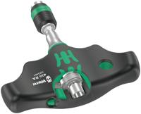 Wera 416 RA T-greep bithandhouder met ratelfunctie en Rapidaptor snelwisselfunctie, 1/4" x 45 mm - 05023461001