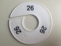 Maatring 11cm wit/zwart 26