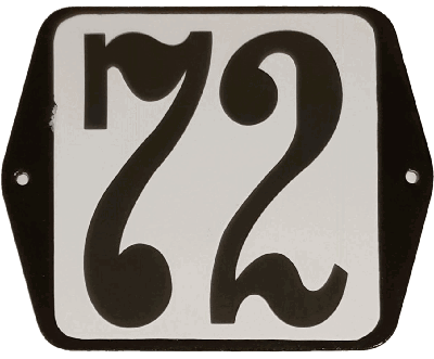 Huisnummer standaard nummer 72 - Warentuin mix