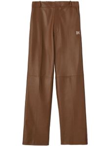 Palm Angels pantalon de jogging à motif monogrammé - Marron