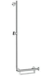 hansgrohe unica comfort glijstang 110 links met greep rechts, chroom-wit