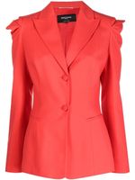 Rochas blazer cintré à simple boutonnage - Rouge