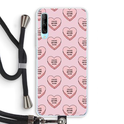 Chicks before dicks: Huawei P Smart Pro Transparant Hoesje met koord
