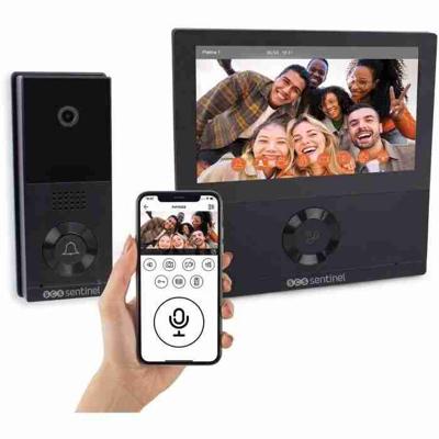 Bekabelde video-intercom - SCS SENTINEL - VisioWifi - Nachtzicht - Zwart