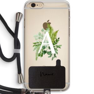 Green Brush: iPhone 6 PLUS / 6S PLUS Transparant Hoesje met koord